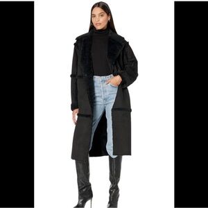 NWOT SZ MD Ugg Takara Long Faux Shearling Coat